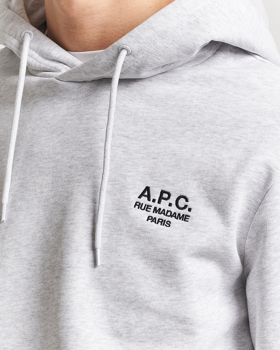 Homme | Pulls Et Tricots | A.P.C. | Rue Madame Hoodie Heather Grey/Black
