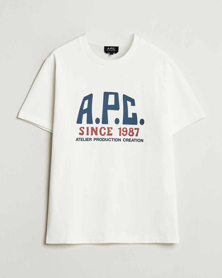 Homme | T-shirts | A.P.C. | Print Label T-Shirt White