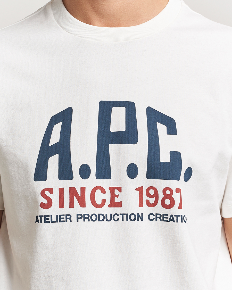 Homme | T-shirts | A.P.C. | Print Label T-Shirt White