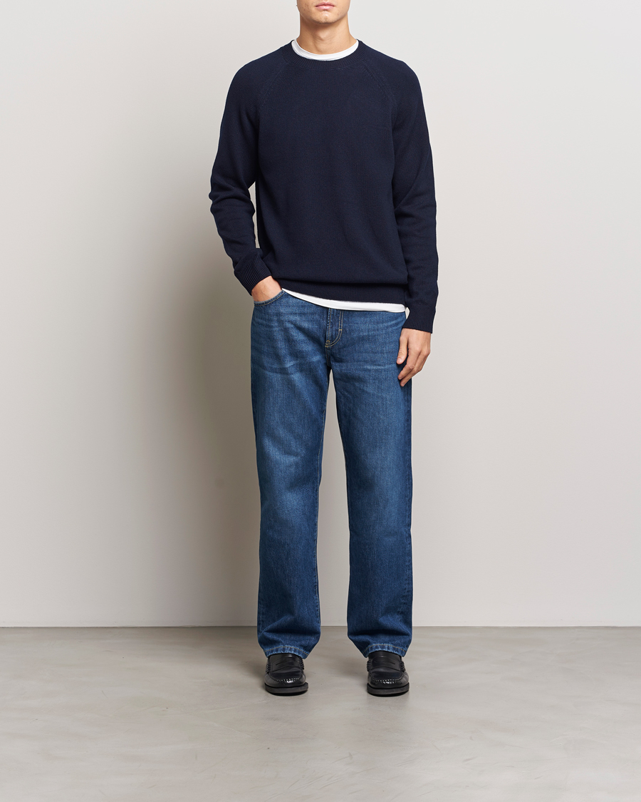 Homme | Pulls Et Tricots | A.P.C. | Pierre Lambswool Sweater Dark Navy