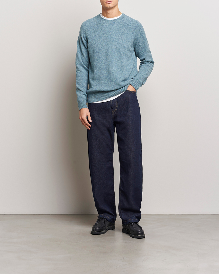 Homme | Pulls Et Tricots | A.P.C. | Pierre Lambswool Sweater Blue Melange