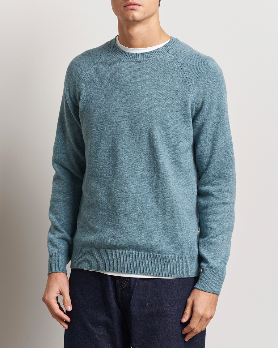 Homme | Pulls Et Tricots | A.P.C. | Pierre Lambswool Sweater Blue Melange