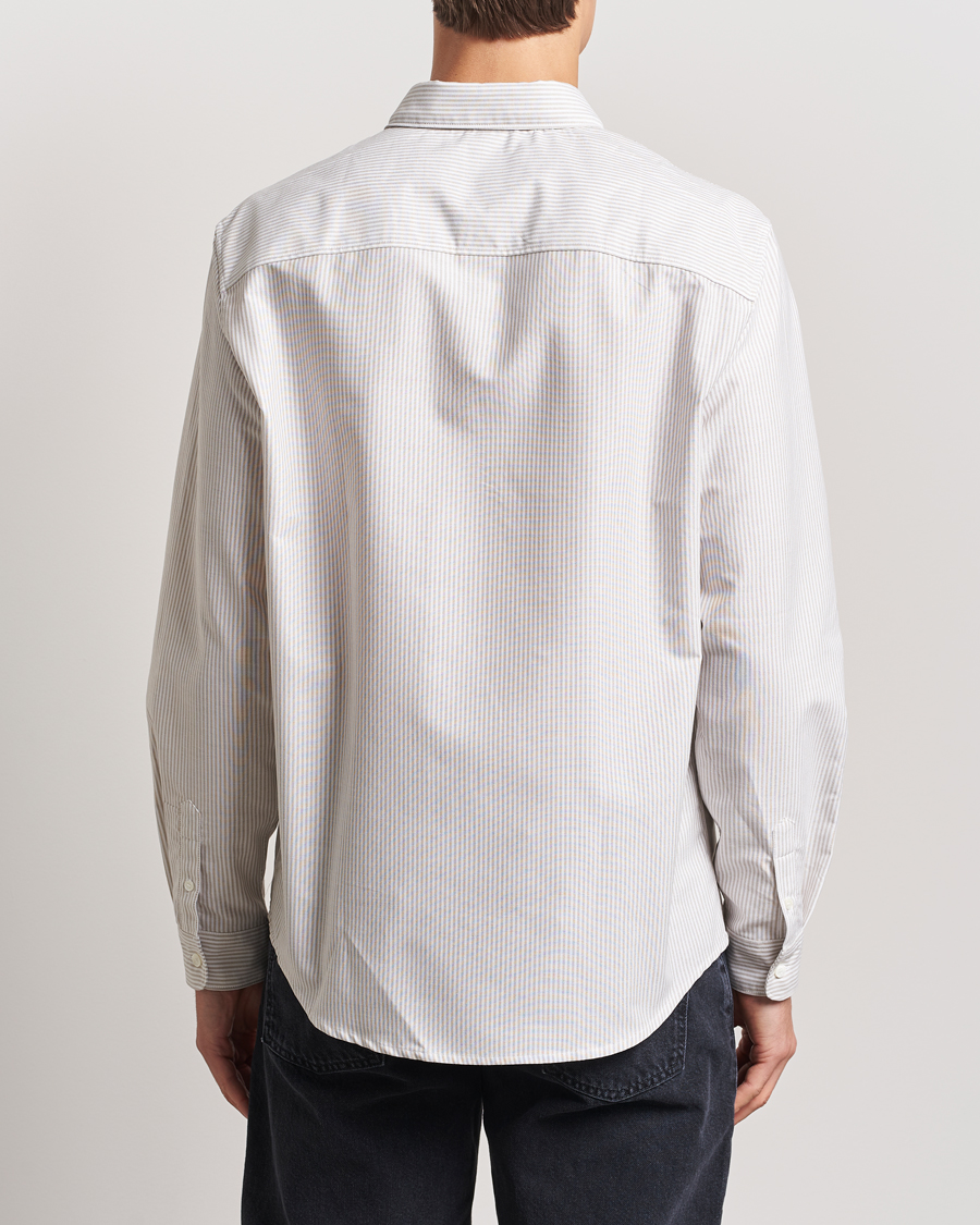 Homme | Chemises | A.P.C. | Greg Striped Oxford Shirt Beige/White