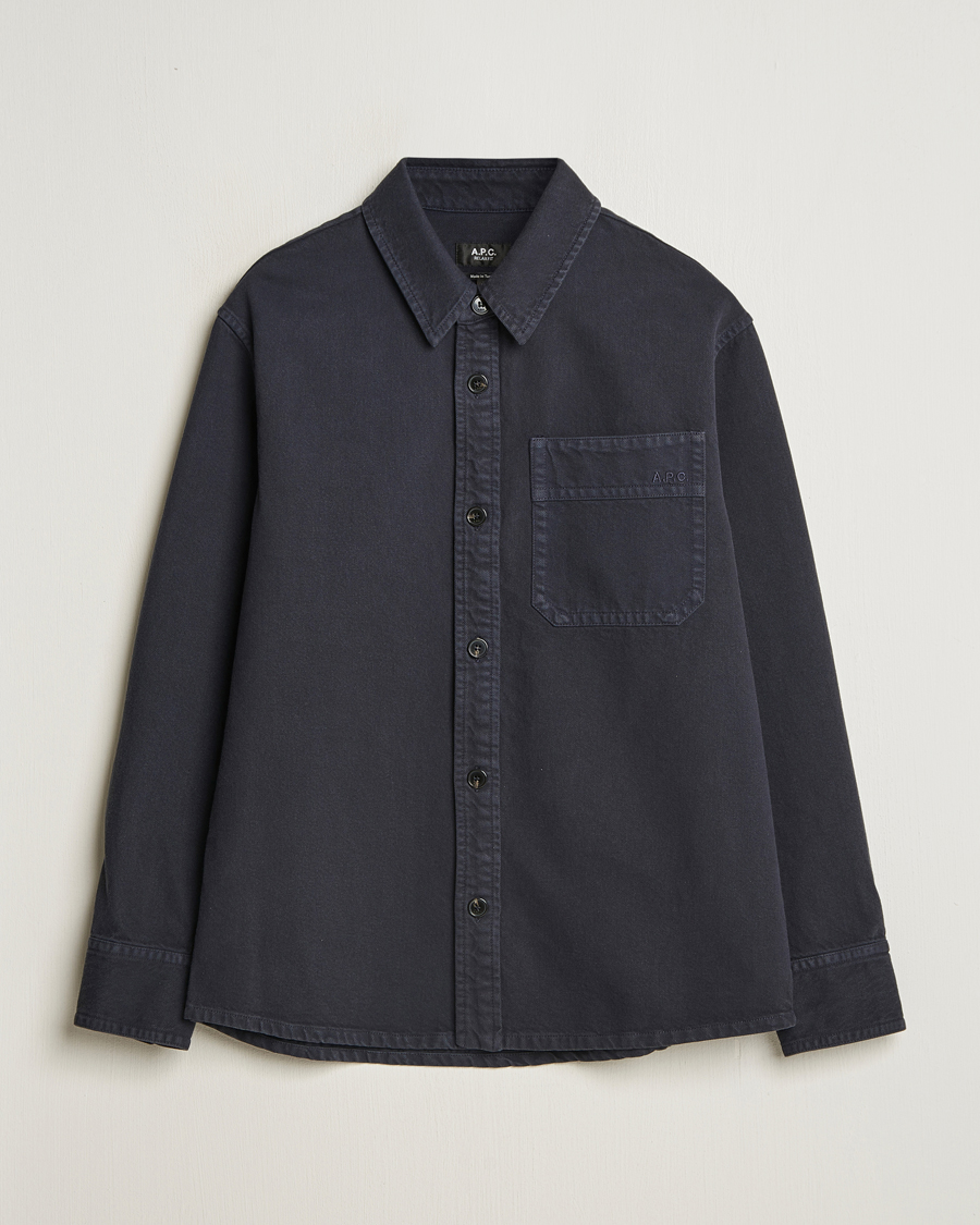Homme | Chemises | A.P.C. | Basile Denim Overshirt Dark Navy