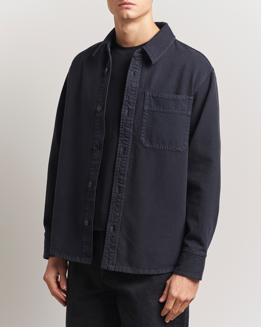 Homme | Chemises | A.P.C. | Basile Denim Overshirt Dark Navy