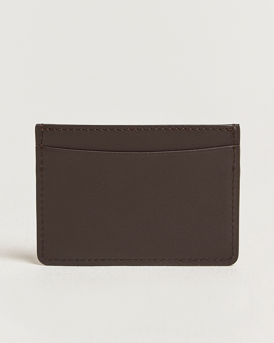 Homme | Portefeuilles | A.P.C. | A.P.C.Calf Leather Card HolderDark Brown