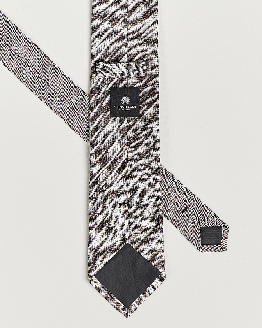 Homme | Amanda Christensen Box Set Printed Silk 8cm Tie With Pocket Square Brown | Amanda Christensen | Box Set Printed Silk 8cm Tie With Pocket Square Brown