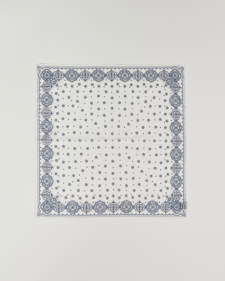 Homme | Amanda Christensen Cotton Voilé Printed Medallion Bandana Cream | Amanda Christensen | Cotton Voilé Printed Medallion Bandana Cream