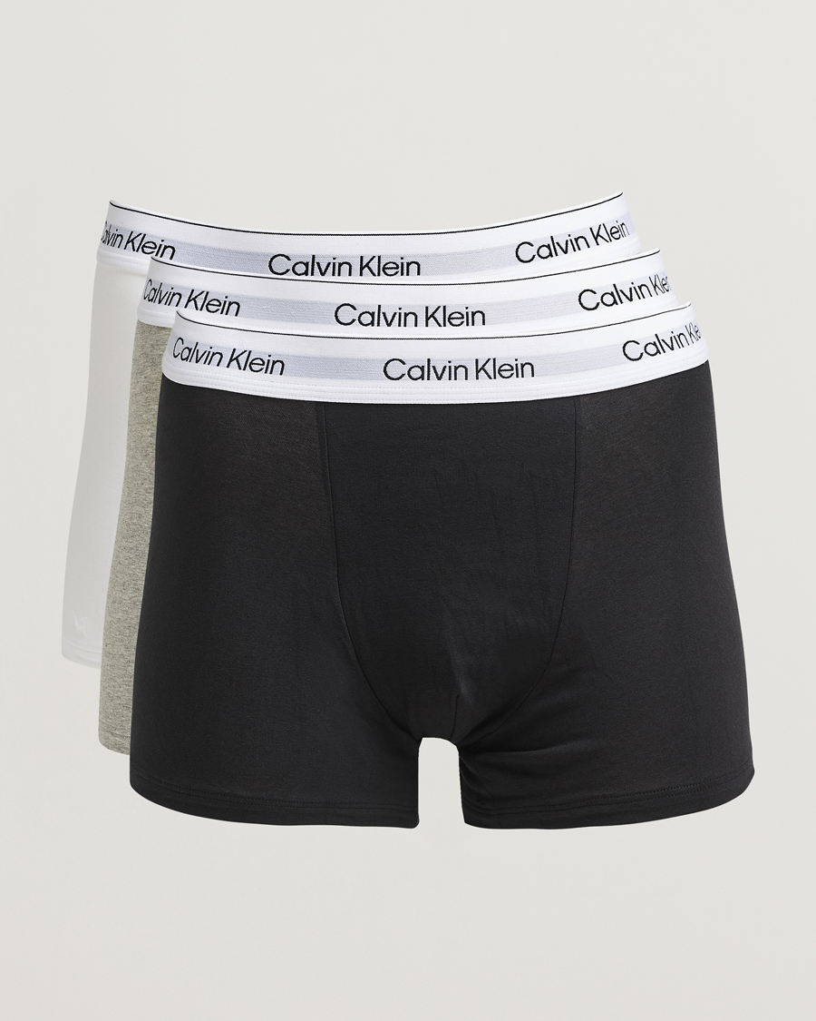 Homme | Sous-Vêtements Et Chaussettes | Calvin Klein | 3-Pack Icon Cotton Stretch Relaxed Trunk Black/White/Grey