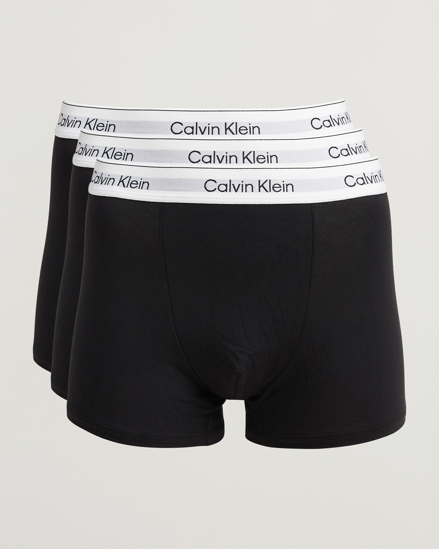 Homme | Sous-Vêtements Et Chaussettes | Calvin Klein | 3-Pack Icon Cotton Stretch Relaxed Trunk Black
