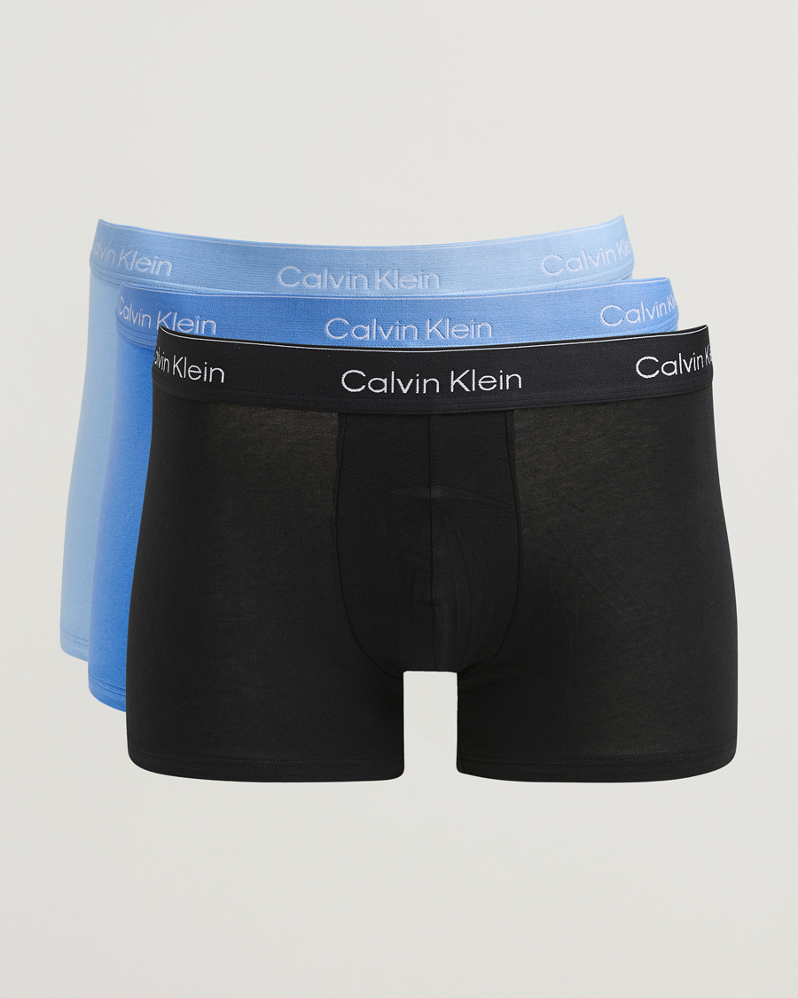 Homme | Sous-Vêtements Et Chaussettes | Calvin Klein | 3-Pack Icon Cotton Stretch Relaxed Trunk Black/Blue/Green