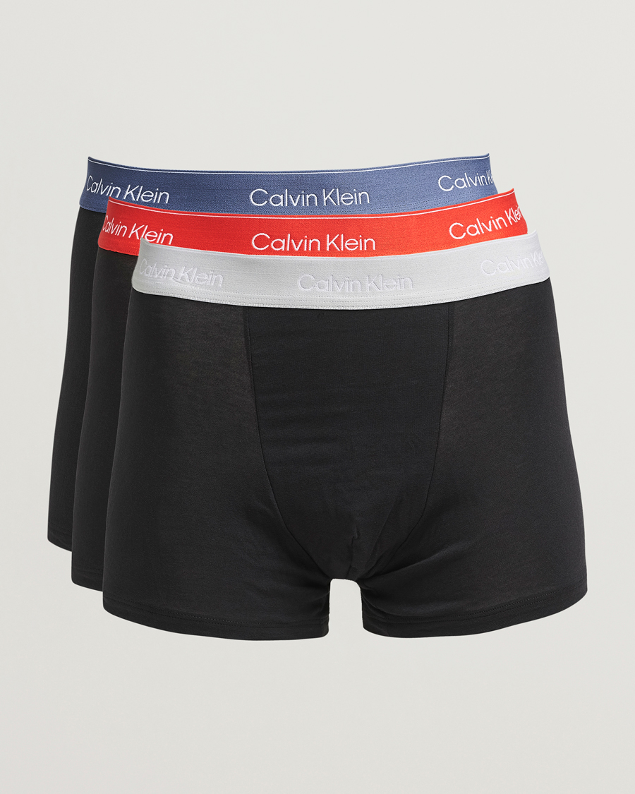 Homme | Sous-Vêtements Et Chaussettes | Calvin Klein | 3-Pack Icon Cotton Stretch Relaxed Trunk Blue/Grey/Red