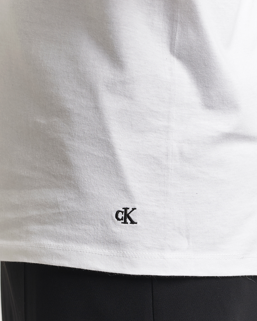 Homme | T-shirts | Calvin Klein | 3-Pack Cotton Crew Neck T-Shirt White