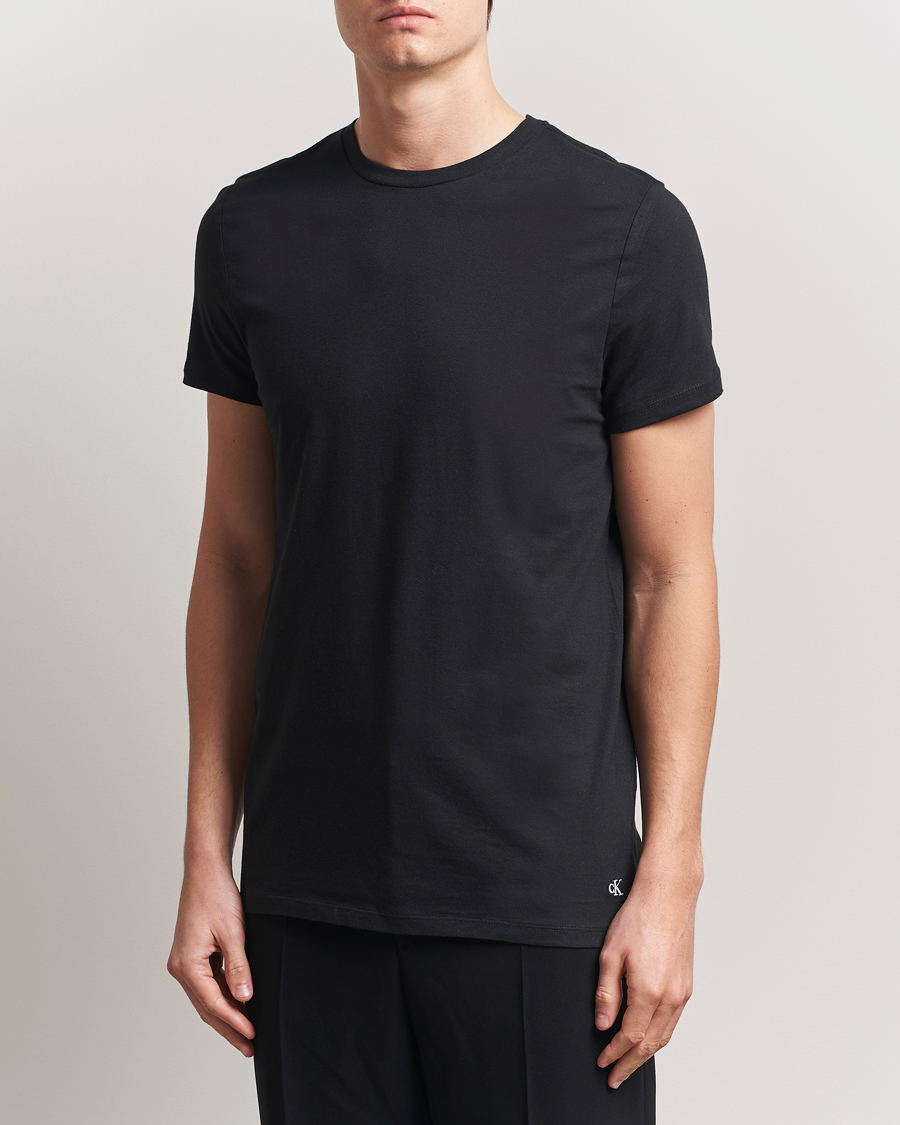 Homme | T-shirts | Calvin Klein | 3-Pack Cotton Crew Neck T-Shirt White/Black/Grey