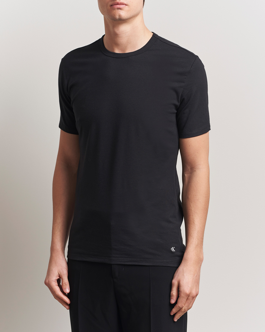 Homme | T-shirts | Calvin Klein | 3-Pack Cotton Stretch Crew Neck T-Shirt White/Black/Grey