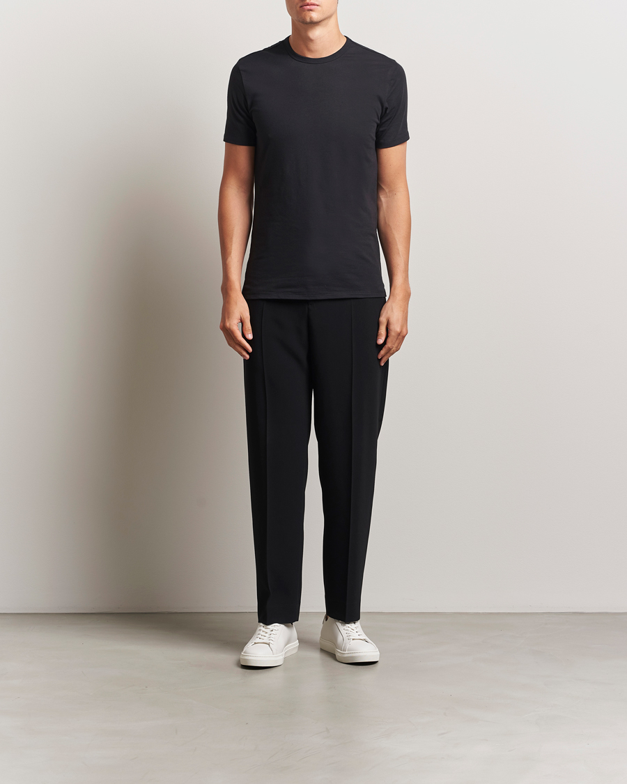 Homme | T-shirts | Calvin Klein | 3-Pack Cotton Stretch Crew Neck T-Shirt Black
