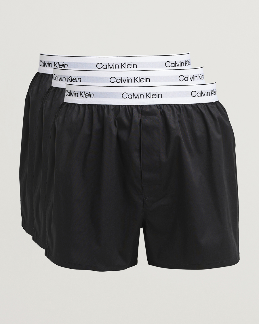 Homme | Sous-Vêtements Et Chaussettes | Calvin Klein | 3-Pack Cotton Boxer Shorts Black