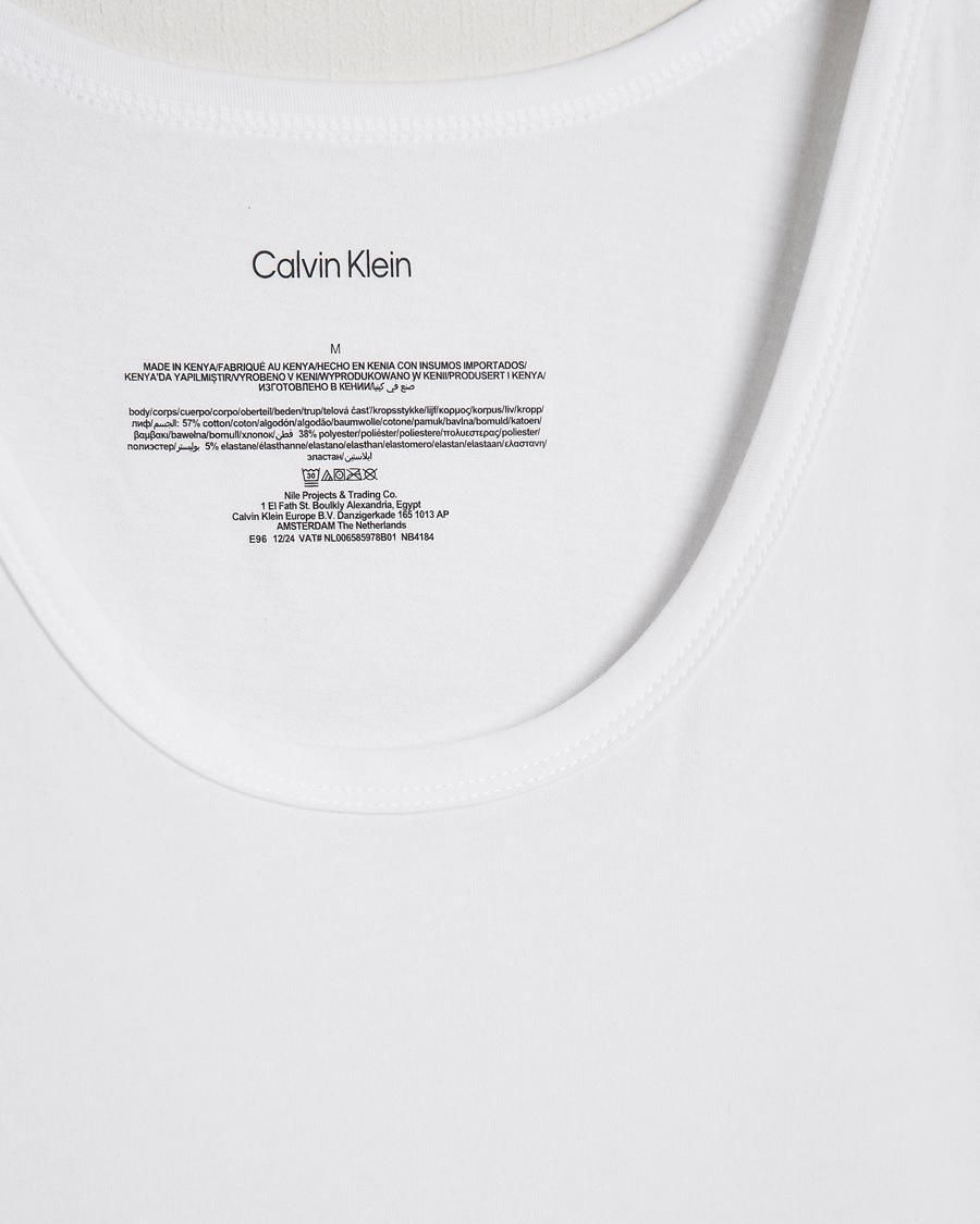 Homme | T-shirts | Calvin Klein | 3-Pack Cotton Tank Top White