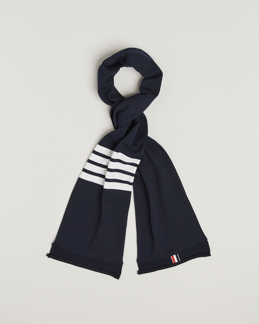 Homme | Thom Browne 4-Bar Scarf Navy | Thom Browne | 4-Bar Scarf Navy