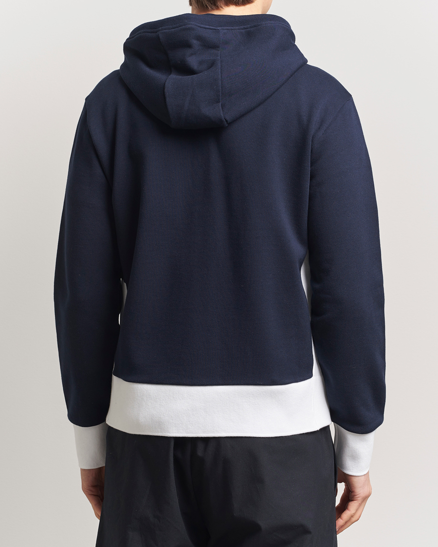 Homme | Pulls Et Tricots | Thom Browne | Color Block Zip Hoodie Navy