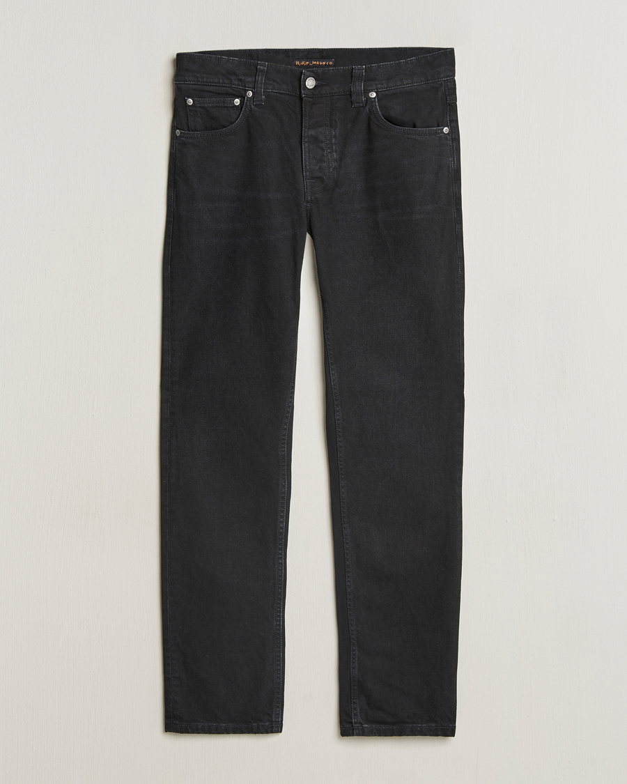 Homme | Jeans | Nudie Jeans | Solid Ollie Jeans Black Steel