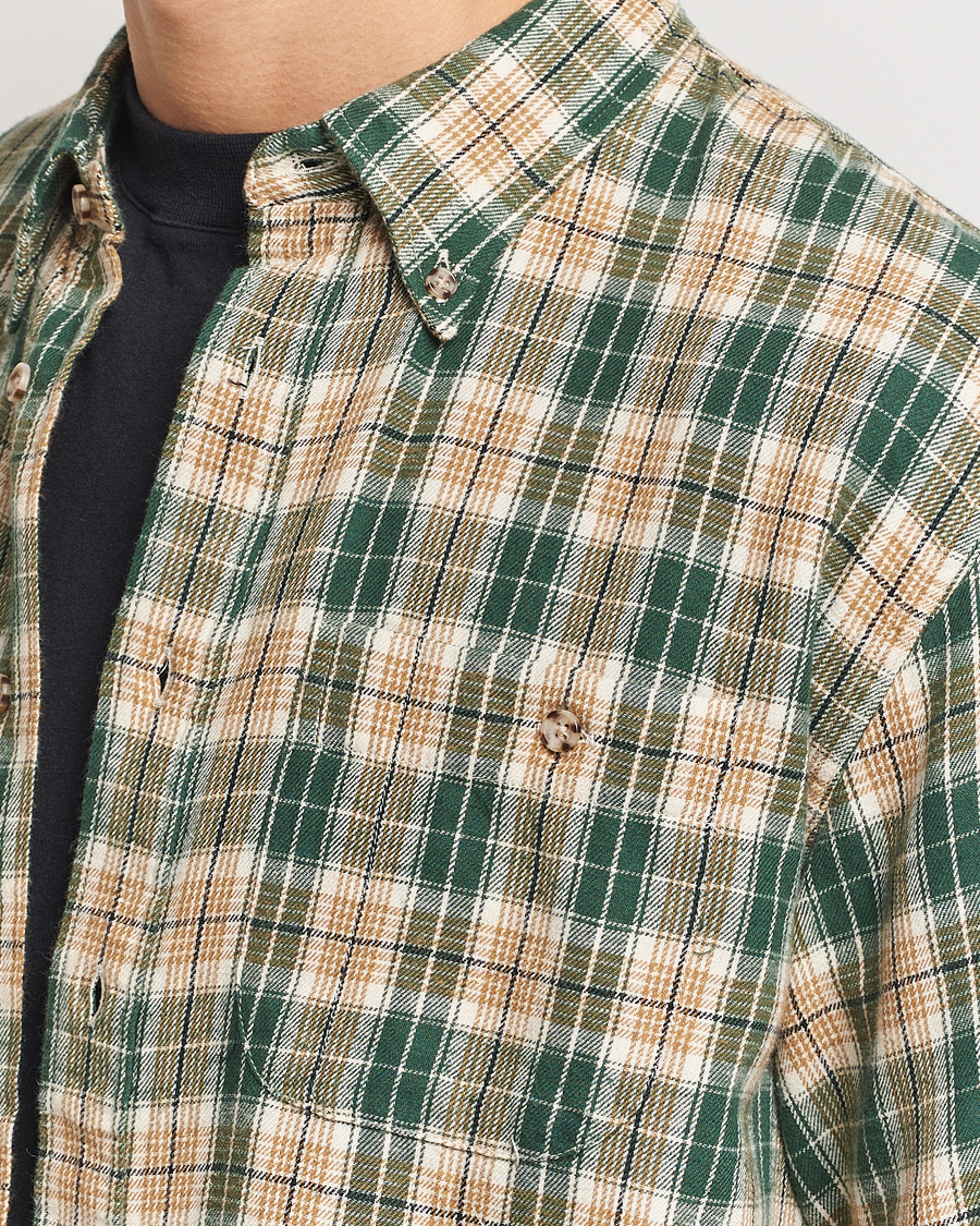 Homme | Chemises | Nudie Jeans | Julian Checked Farmers Shirt Racing Green