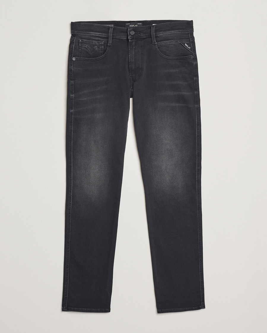 Homme | Jeans | Replay | Anbass Hyperflex Jeans Washed Black