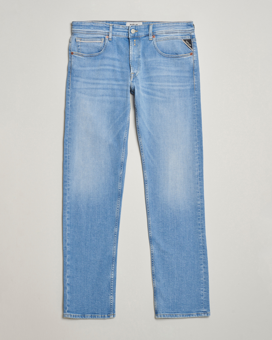 Homme | Jeans | Replay | Grover Straight Fit Stretch Jeans Light Blue