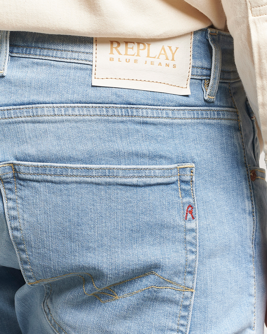 Homme | Jeans | Replay | Grover Straight Fit Stretch Jeans Light Blue
