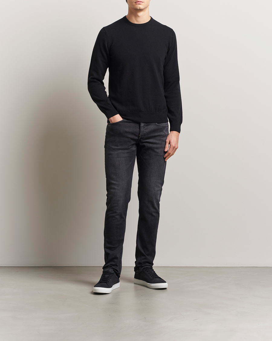 Homme | Jeans | Replay | Grover Straight Fit Stretch Jeans Washed Black