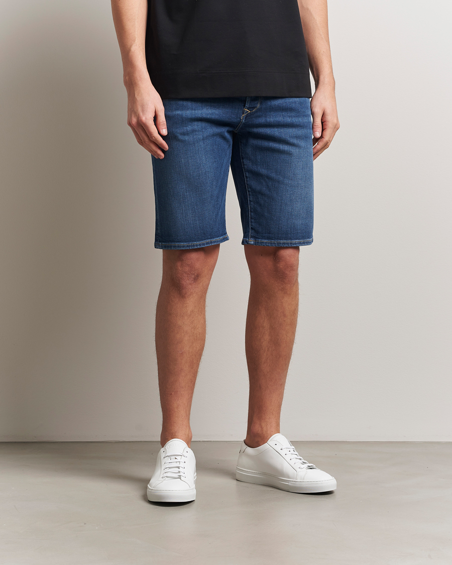 Homme | Shorts | Replay | RBJ981 Stretch Denim Shorts Dark Blue