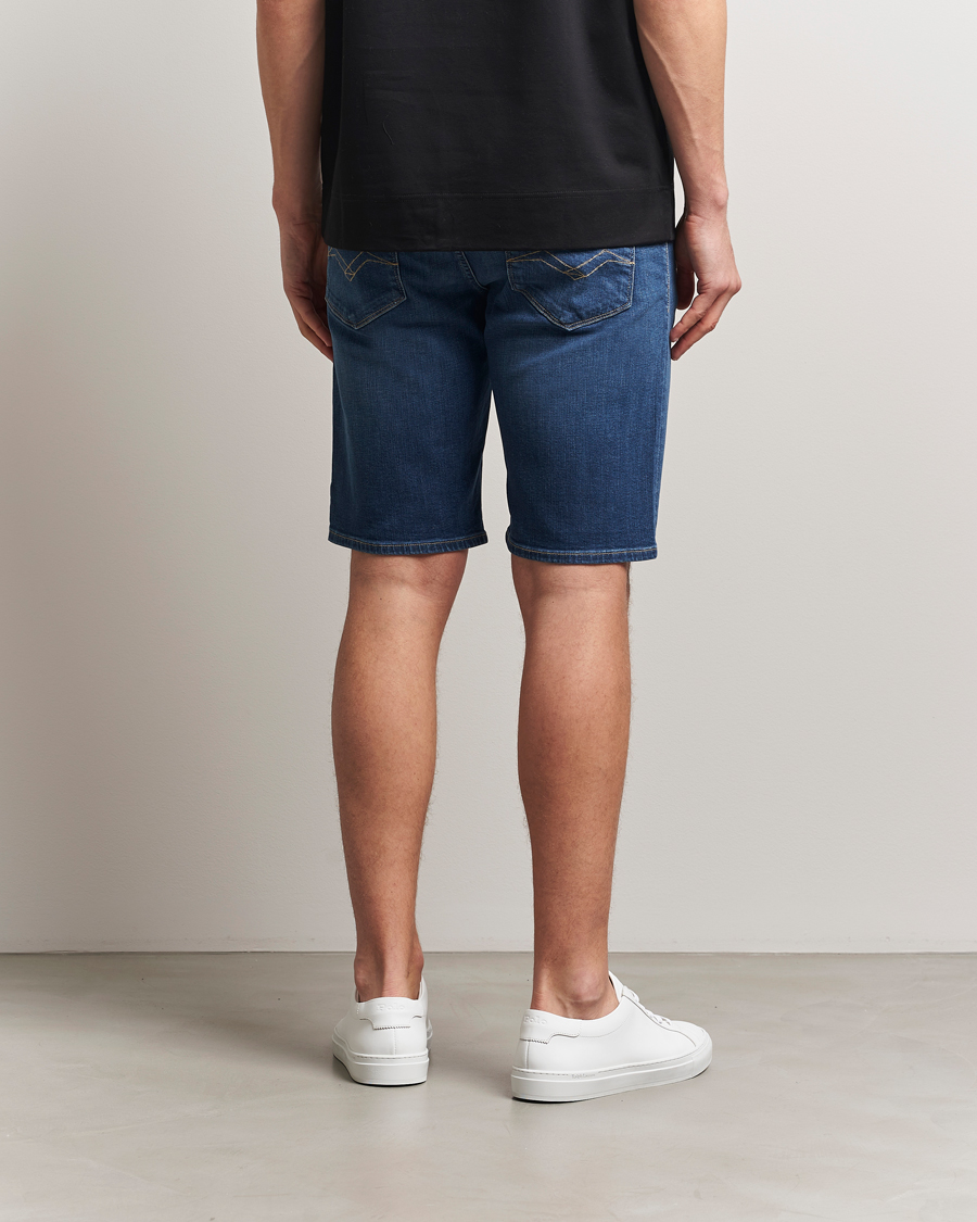 Homme | Shorts | Replay | RBJ981 Stretch Denim Shorts Dark Blue
