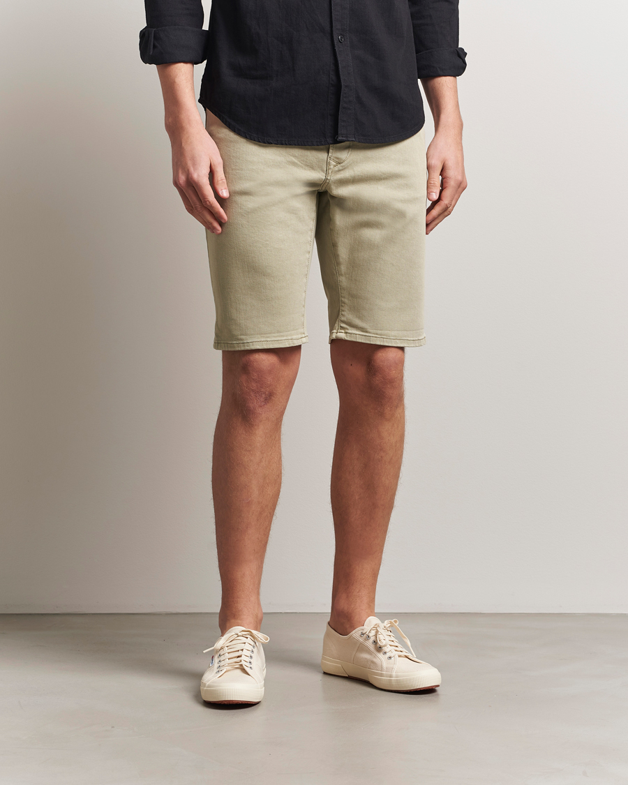 Homme | Shorts | Replay | RBJ981 Stretch Denim Shorts Oatmeal