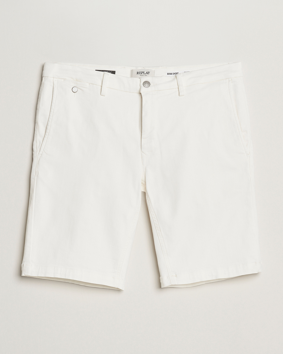 Homme | Shorts | Replay | Benni Hyperflex Shorts Natural White