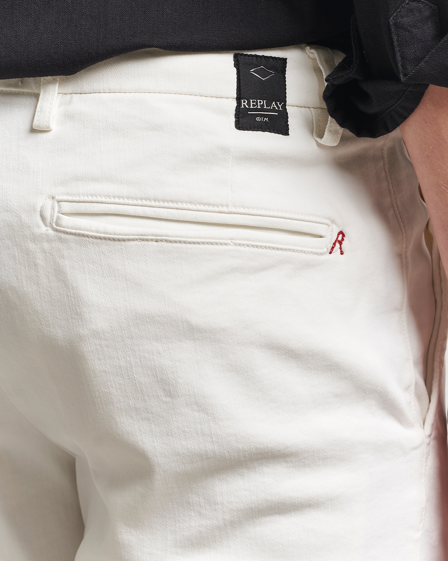 Homme | Shorts | Replay | Benni Hyperflex Shorts Natural White