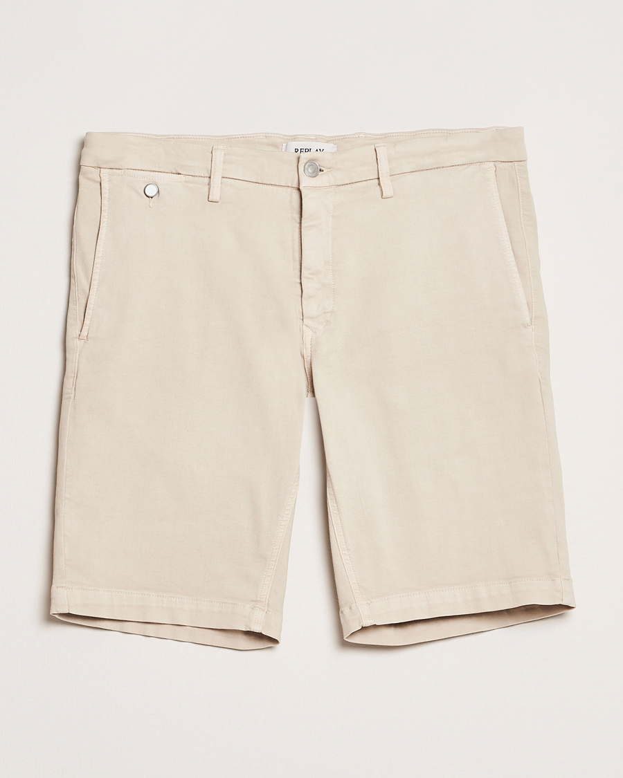 Homme | Shorts | Replay | Benni Hyperflex Shorts Alabster