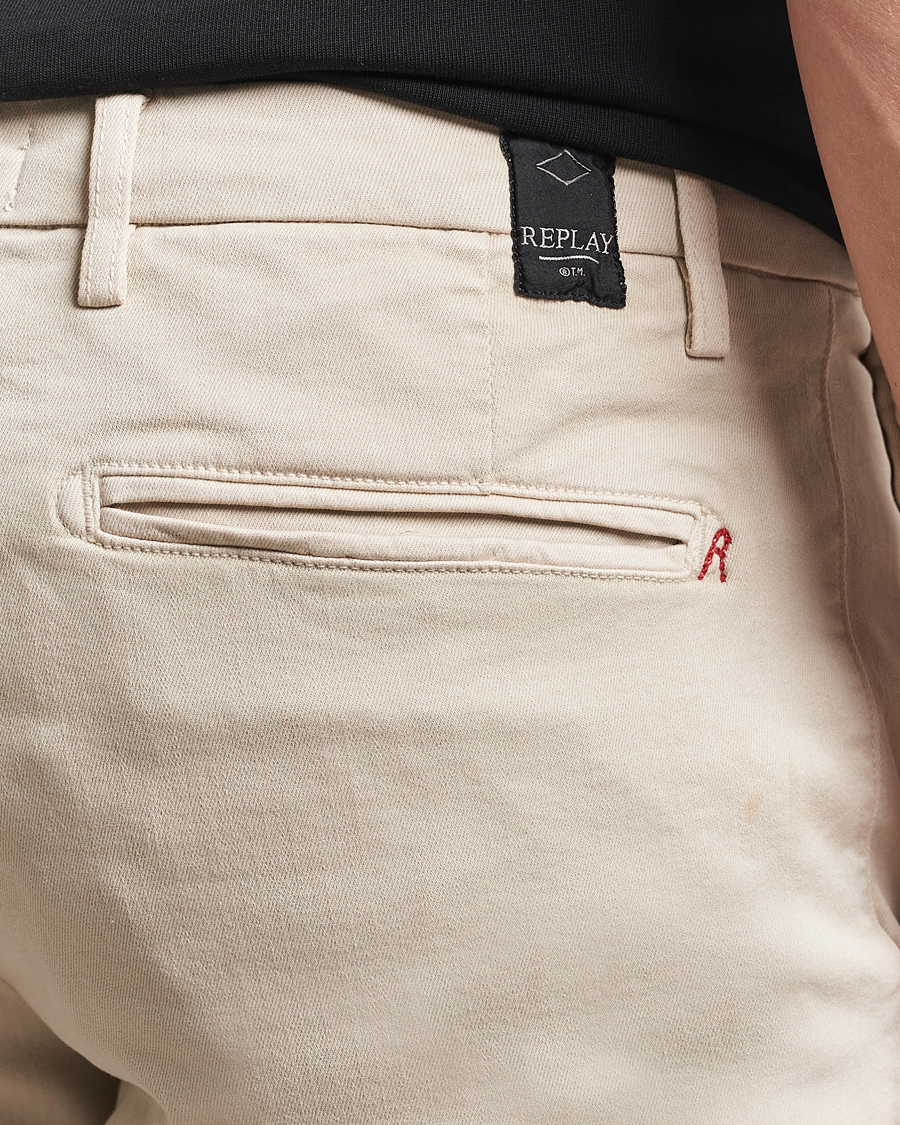 Homme | Shorts | Replay | Benni Hyperflex Shorts Alabster