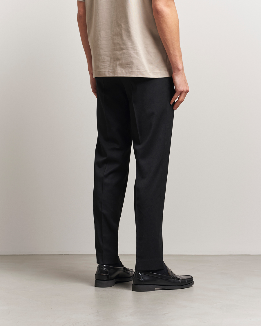 Homme | Pantalons | Filippa K | Troy Tailored Drawstring Trousers Black