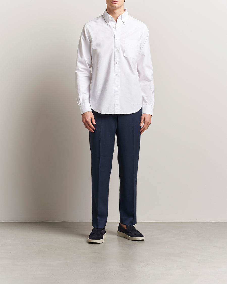 Homme | Pantalons | Filippa K | Relaxed Terry Wool Trousers Dusk Blue