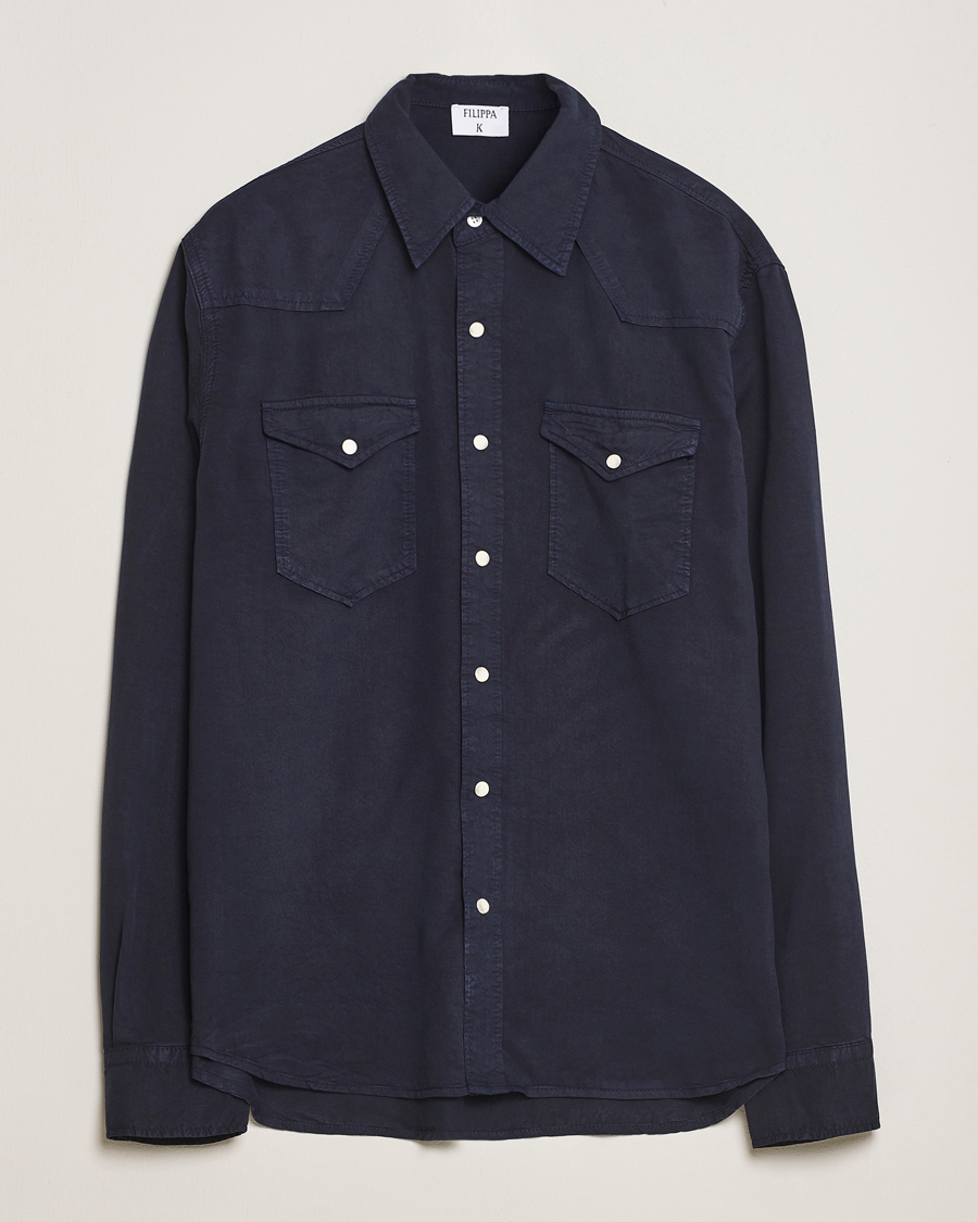 Homme | Chemises | Filippa K | Western Shirt Navy