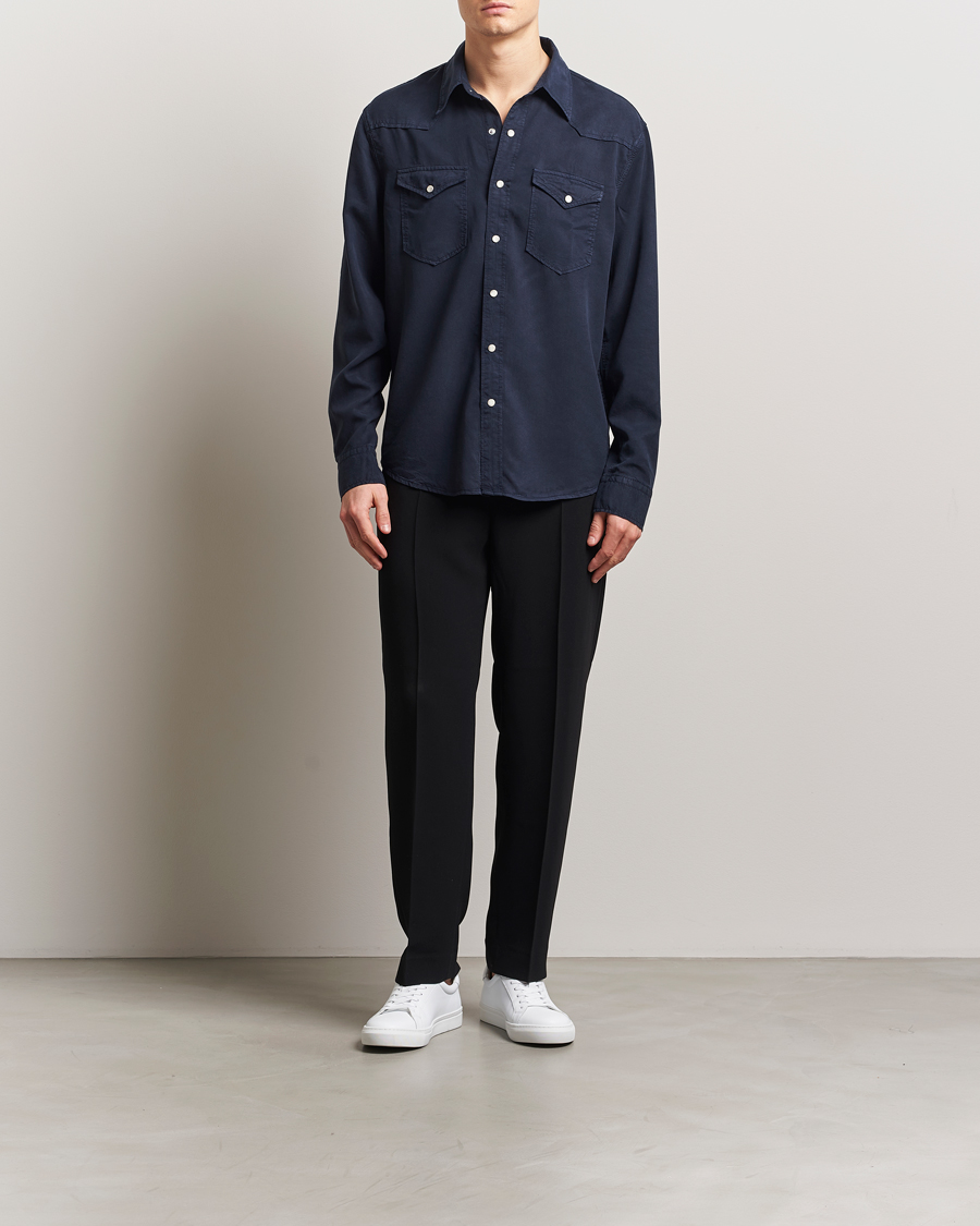 Homme | Chemises | Filippa K | Western Shirt Navy