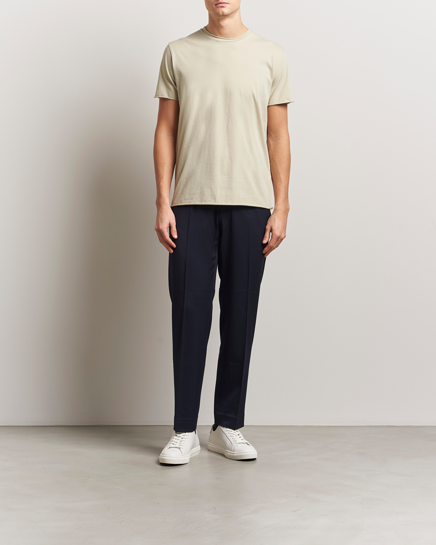 Homme | T-shirts | Filippa K | Roll Neck Crew Neck T-Shirt Faded Moss