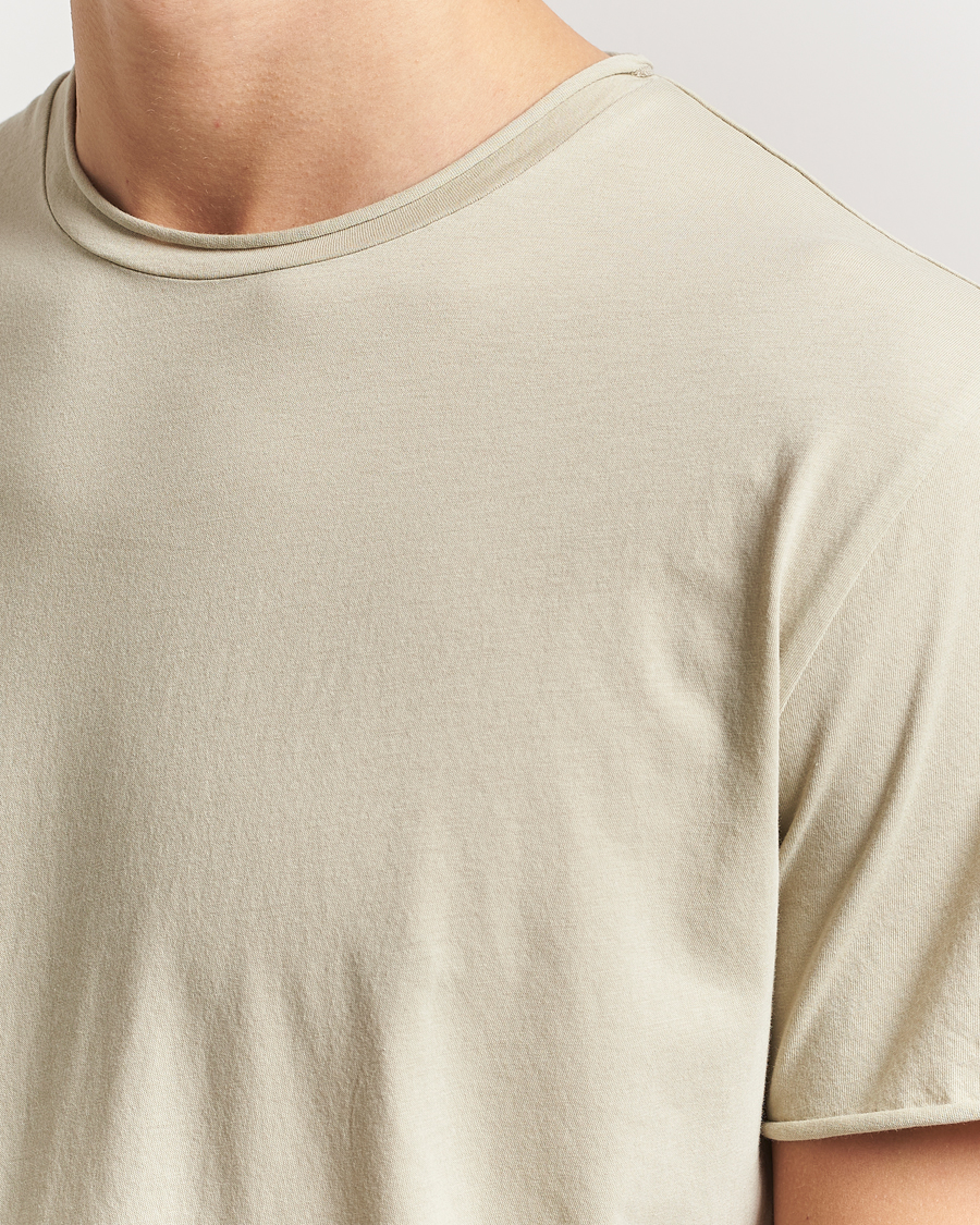Homme | T-shirts | Filippa K | Roll Neck Crew Neck T-Shirt Faded Moss