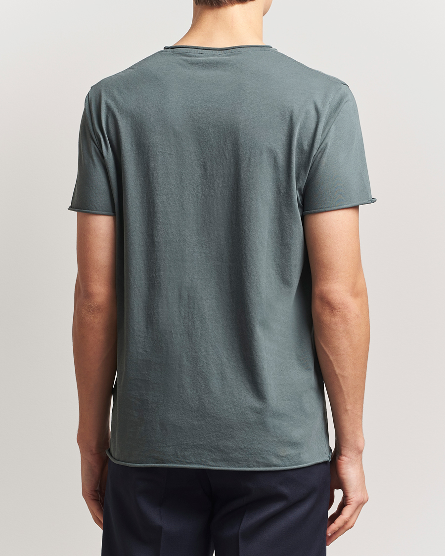 Homme | T-shirts | Filippa K | Roll Neck Crew Neck T-Shirt Green Grey
