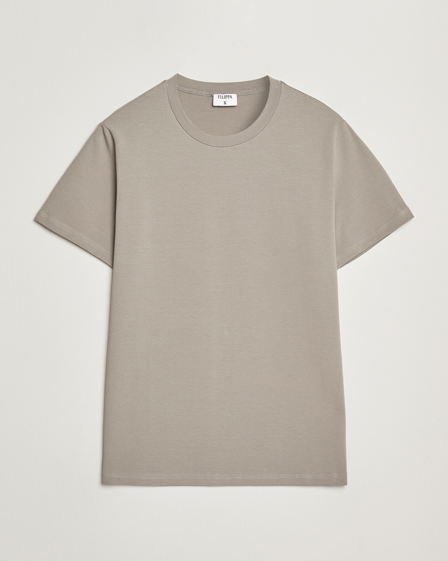 Homme | T-shirts | Filippa K | Soft Lycra T-Shirt Dove Grey