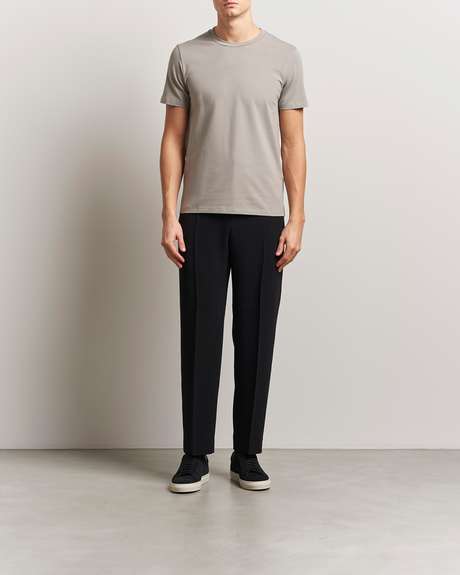 Homme | T-shirts | Filippa K | Soft Lycra T-Shirt Dove Grey