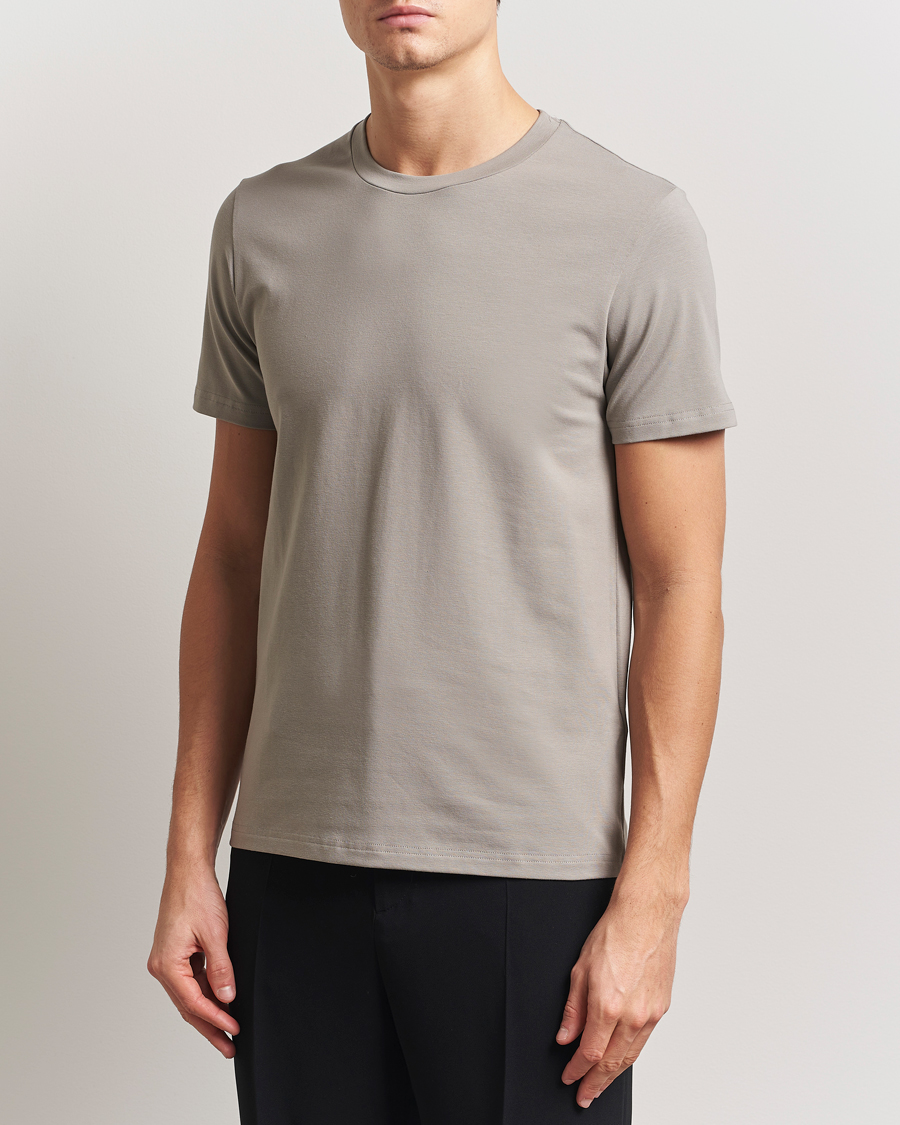 Homme | T-shirts | Filippa K | Soft Lycra T-Shirt Dove Grey