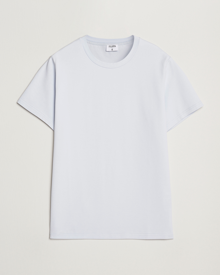 Homme | T-shirts | Filippa K | Soft Lycra T-Shirt Ice Blue