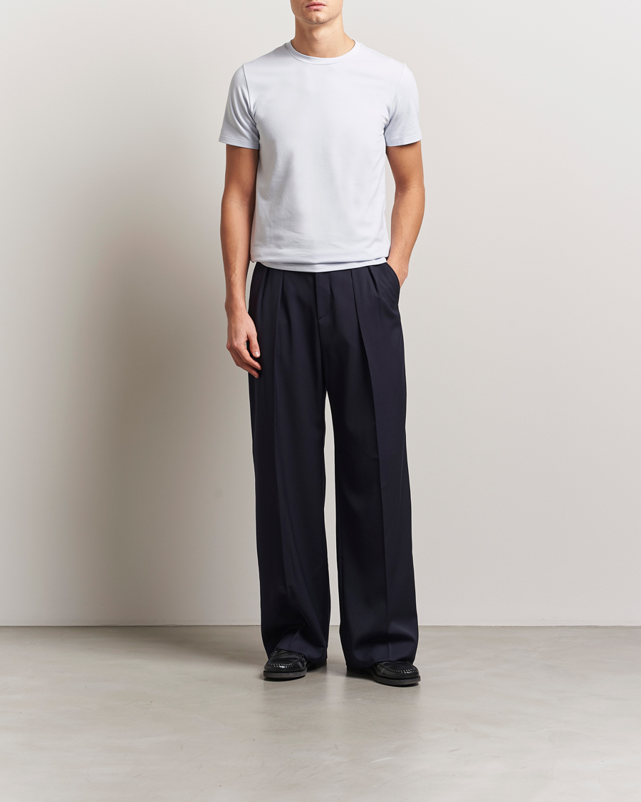 Homme | T-shirts | Filippa K | Soft Lycra T-Shirt Ice Blue