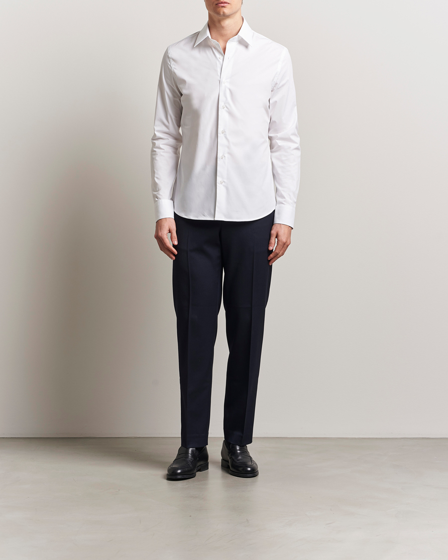 Homme | Chemises | Filippa K | Slim Cotton Stretch Shirt White